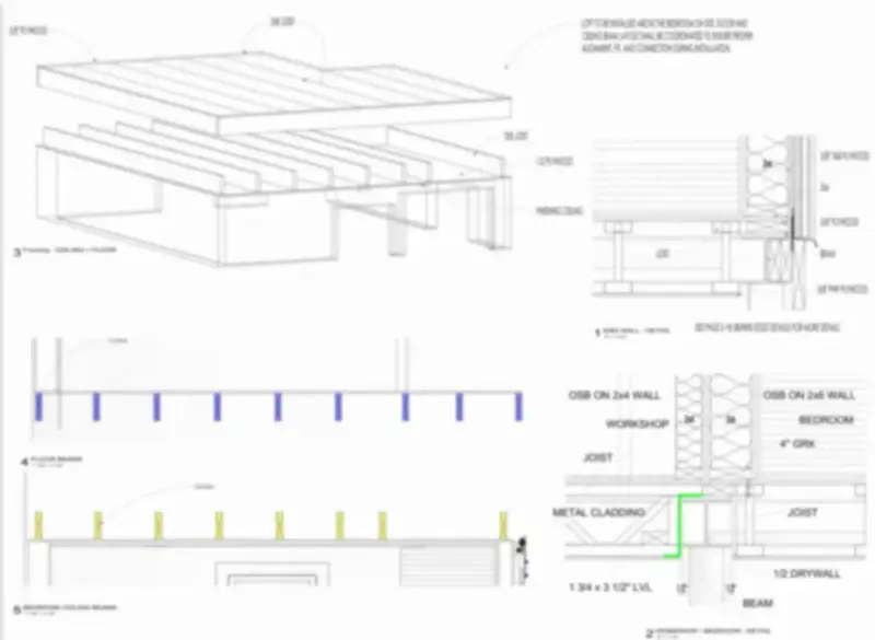 Beam details — Loft cottage & workshop.