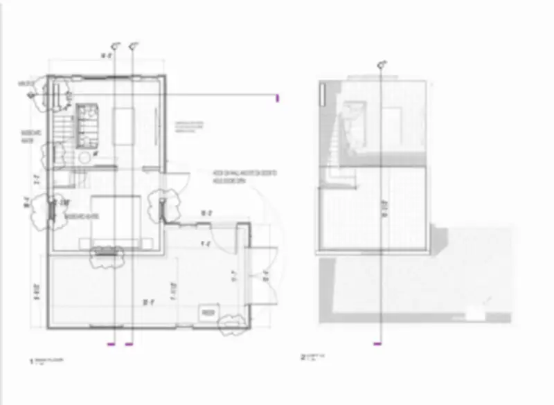 Main floor plan — Loft cottage & workshop.