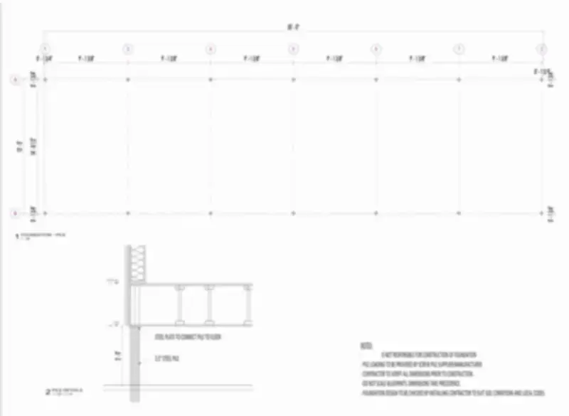 Pile foundation — Multistorey cottage.